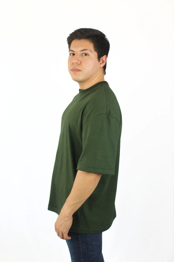 ARMY GREEN 200 GSM OVERSIZE