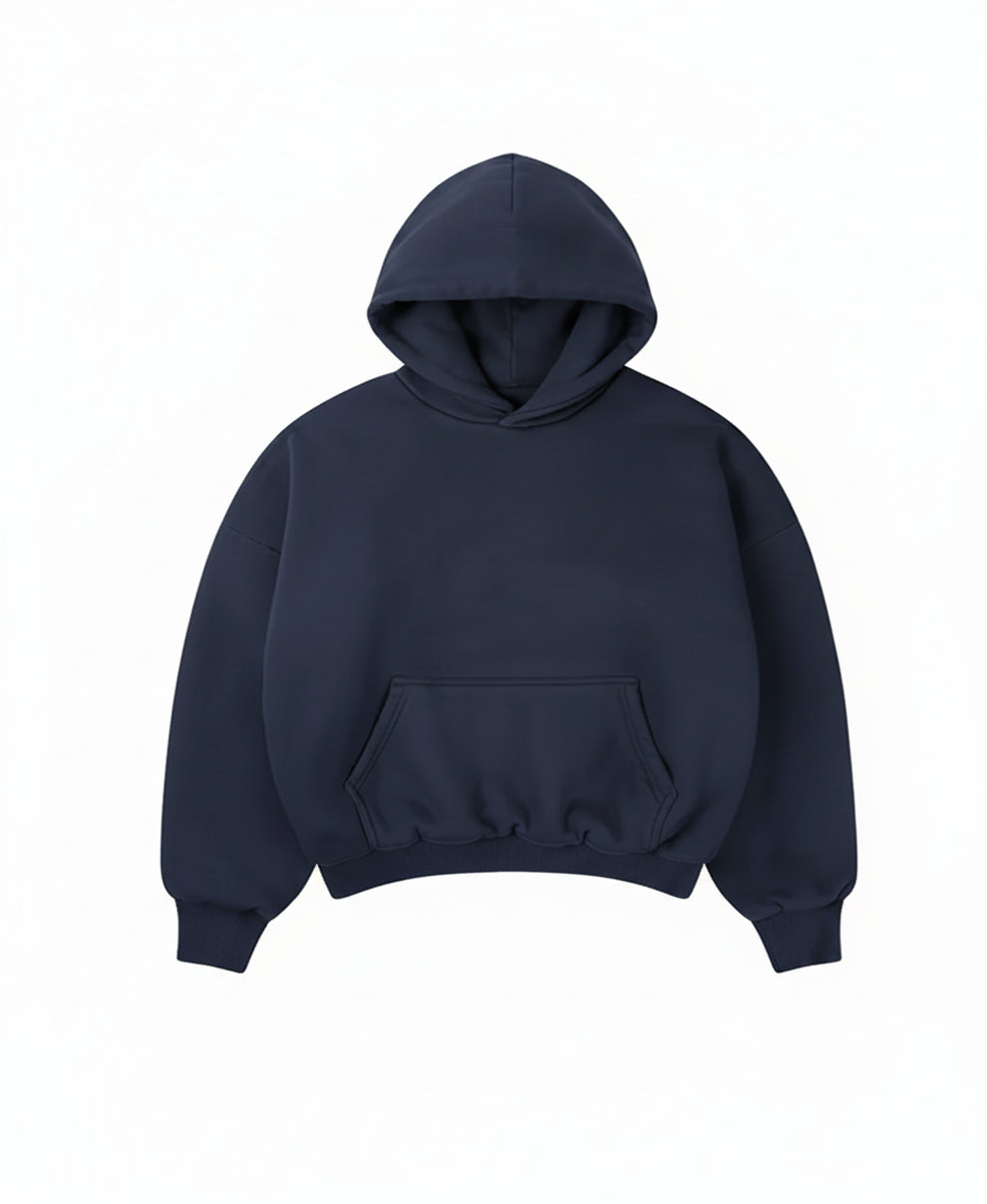 HOODIE HEAVYWEIGHT PREMIUM NAVY OVERSIZE