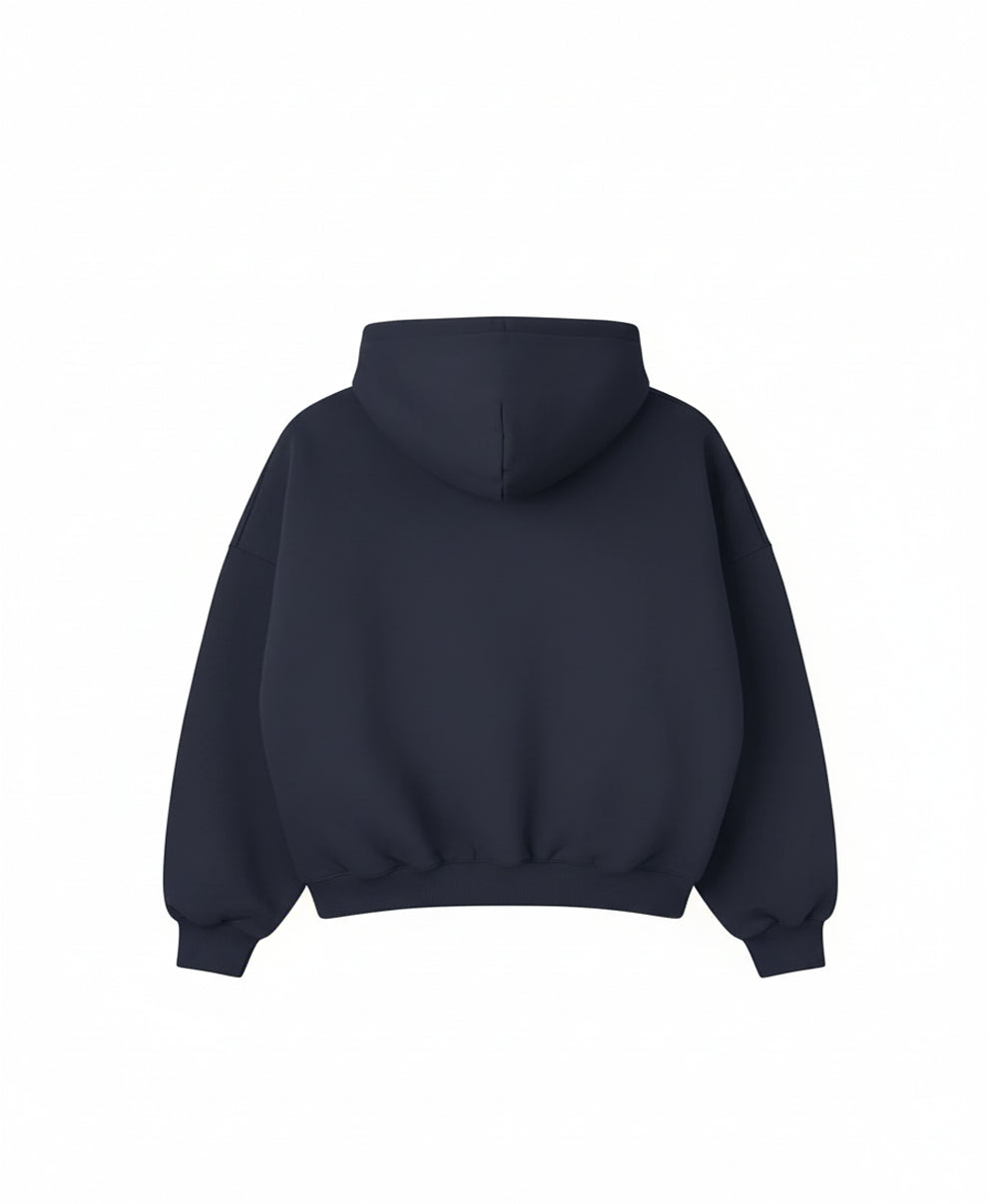 HOODIE HEAVYWEIGHT PREMIUM NAVY OVERSIZE