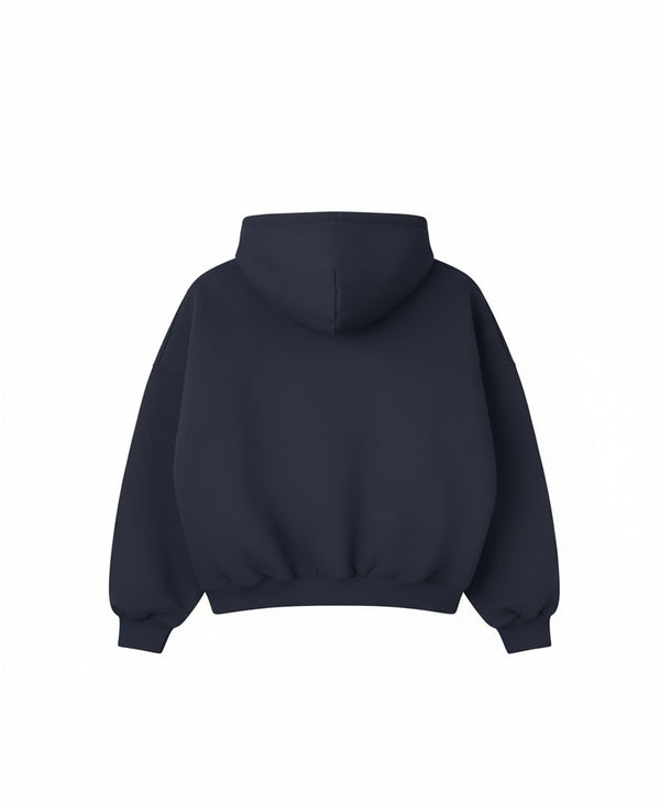 HOODIE HEAVYWEIGHT PREMIUM NAVY OVERSIZE