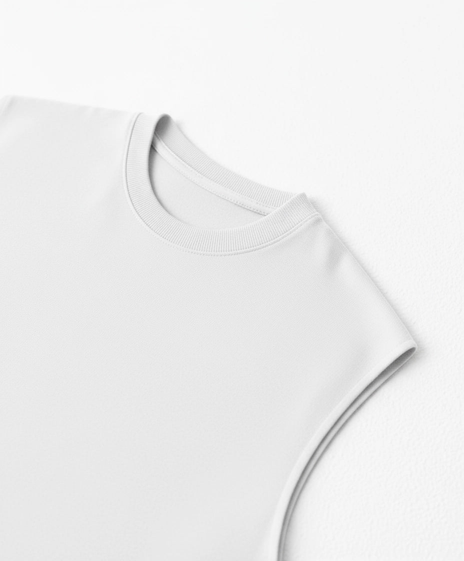 TANK TOP WHITE 250 GSM OVERSIZE