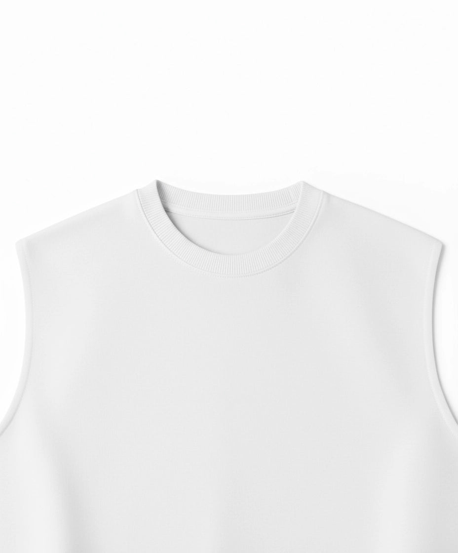 TANK TOP WHITE 250 GSM OVERSIZE
