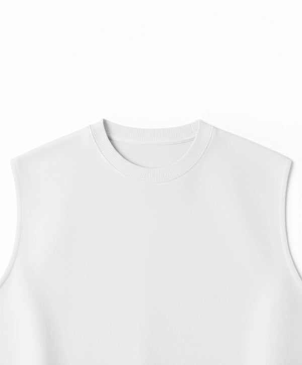 TANK TOP WHITE 250 GSM OVERSIZE