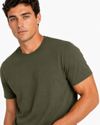 ARMY GREEN 160 GSM REGULAR FIT