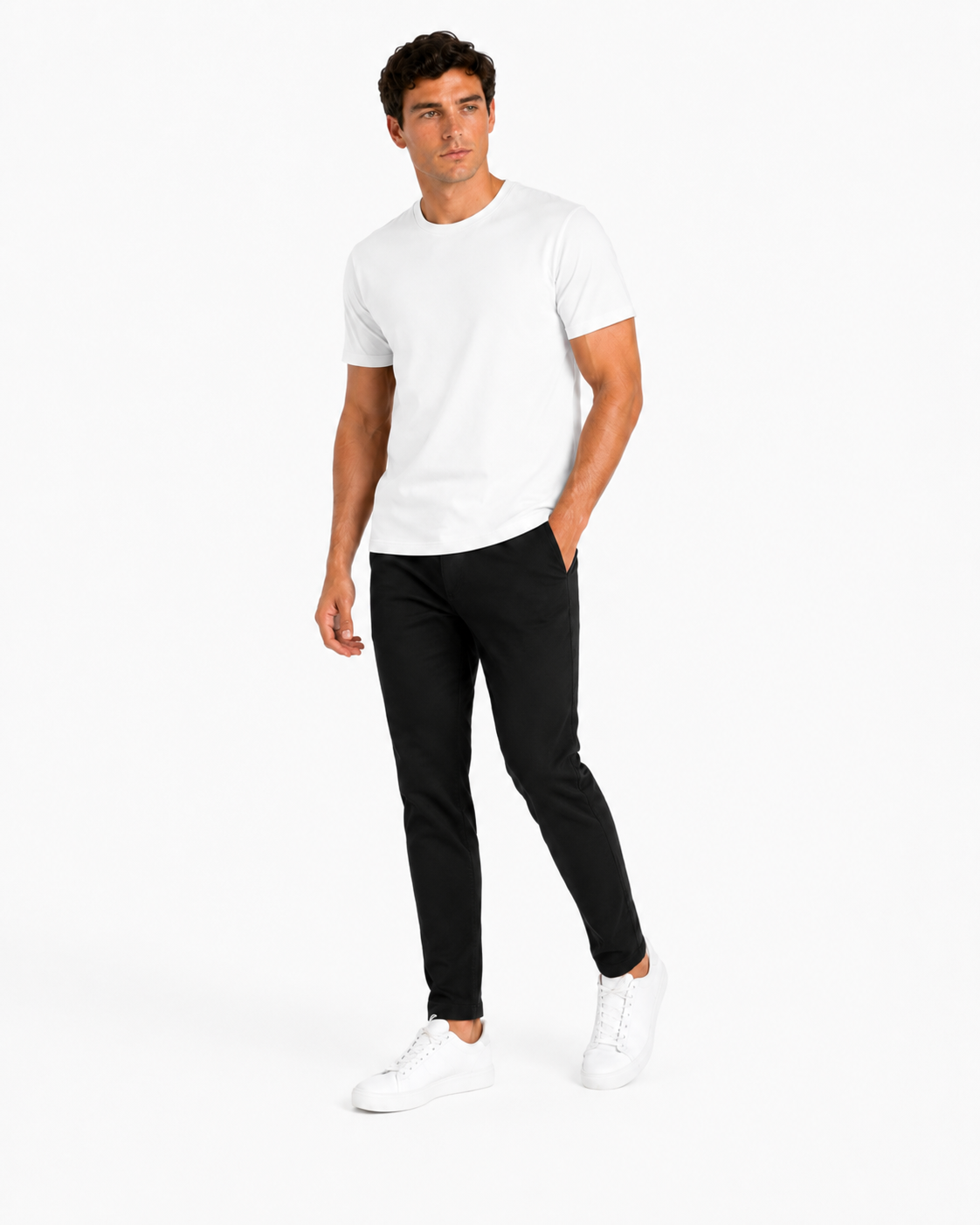 WHITE 160 GSM REGULAR FIT