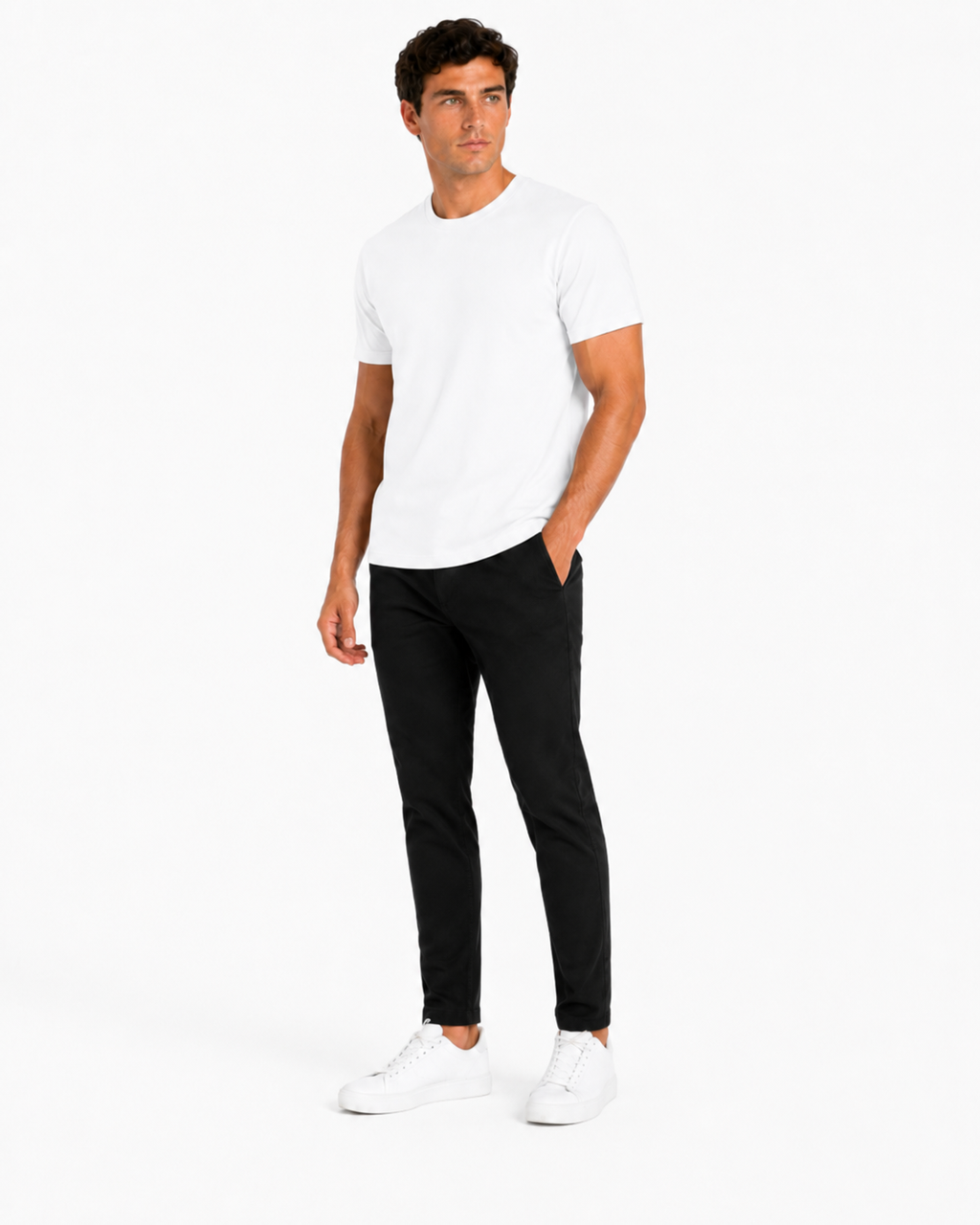 WHITE 160 GSM REGULAR FIT