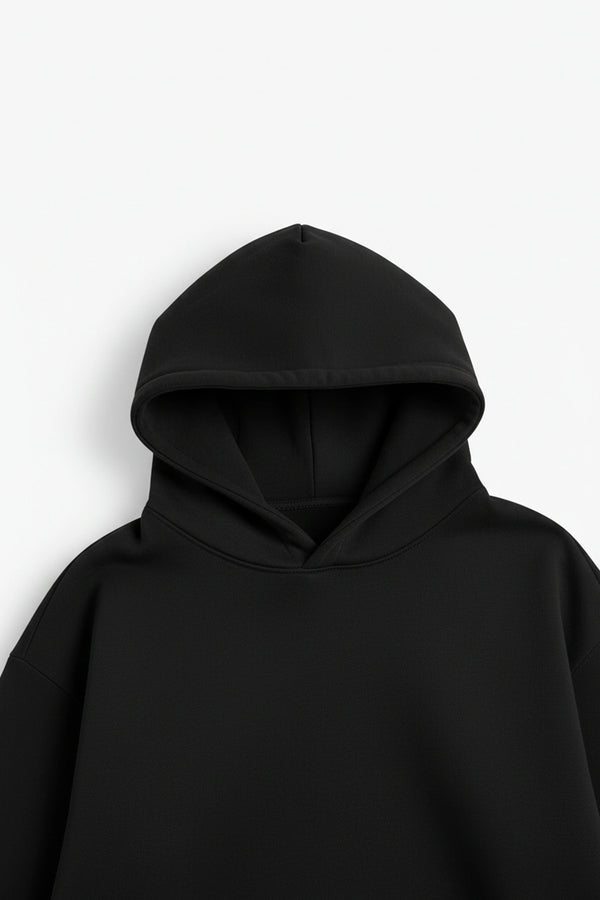 HOODIE HEAVYWEIGHT PREMIUM BLACK OVERSIZE