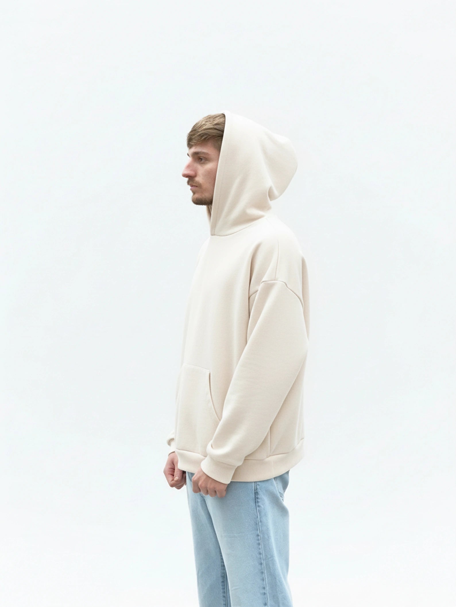 HOODIE HEAVYWEIGHT PREMIUM CREAM OVERSIZE