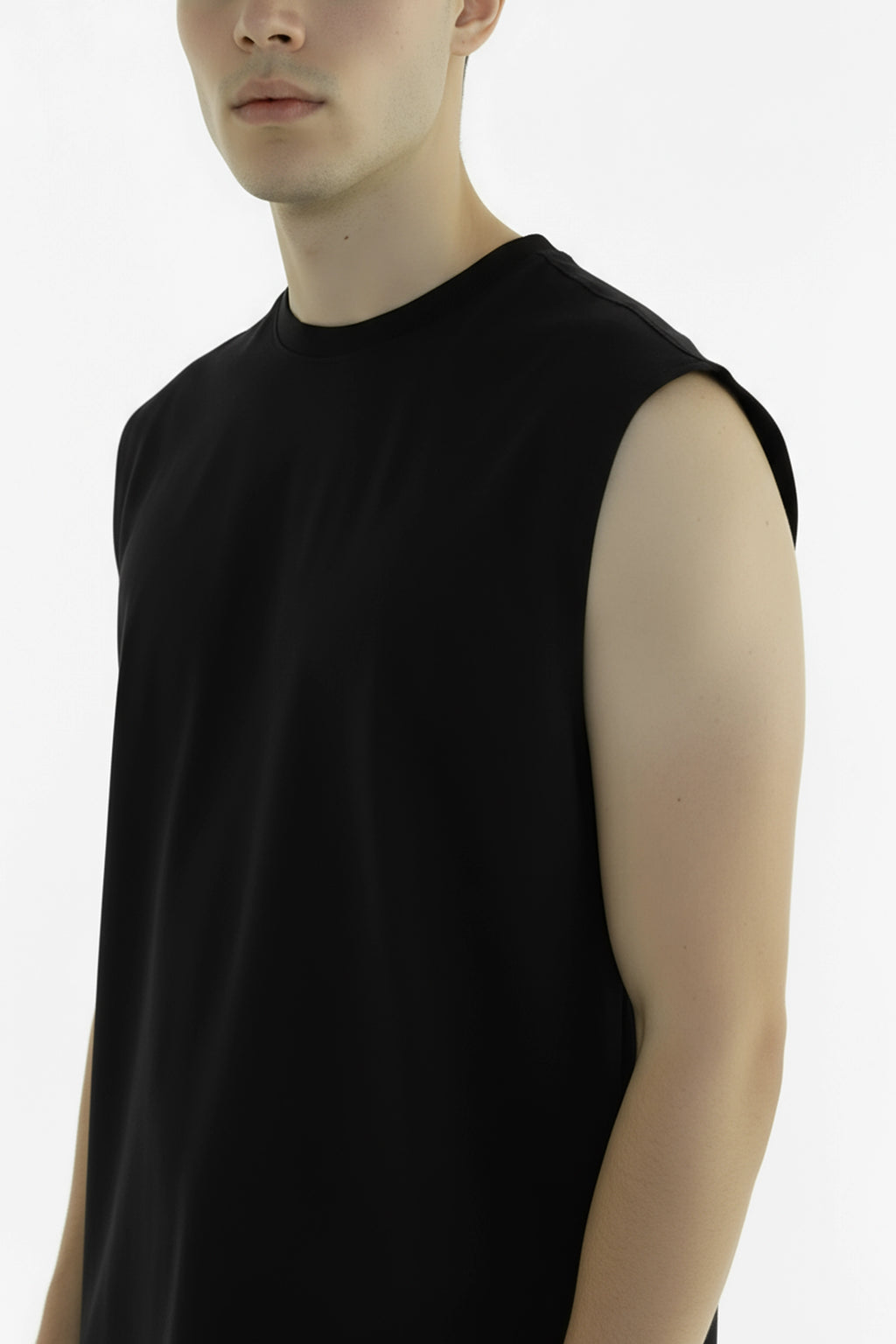 TANK TOP BLACK 250 GSM OVERSIZE